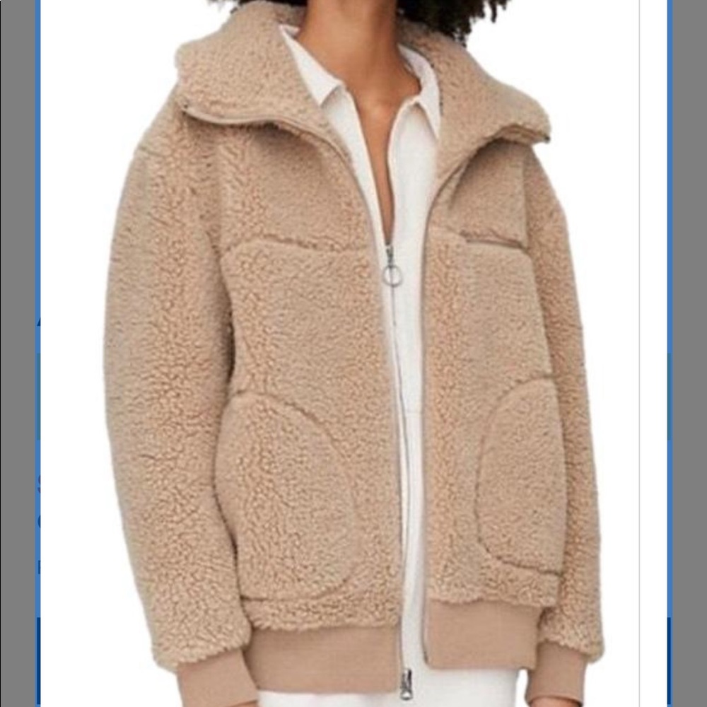 Aritzia Tan Wilfred Free Teddy Coat